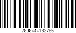 Código de barras (EAN, GTIN, SKU, ISBN): '7898444183785'