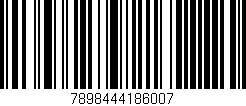 Código de barras (EAN, GTIN, SKU, ISBN): '7898444186007'