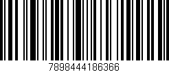 Código de barras (EAN, GTIN, SKU, ISBN): '7898444186366'