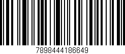 Código de barras (EAN, GTIN, SKU, ISBN): '7898444186649'