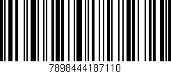 Código de barras (EAN, GTIN, SKU, ISBN): '7898444187110'