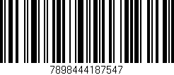 Código de barras (EAN, GTIN, SKU, ISBN): '7898444187547'