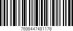 Código de barras (EAN, GTIN, SKU, ISBN): '7898447481178'