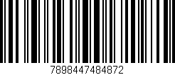Código de barras (EAN, GTIN, SKU, ISBN): '7898447484872'