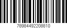 Código de barras (EAN, GTIN, SKU, ISBN): '78984492208810'