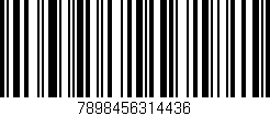 Código de barras (EAN, GTIN, SKU, ISBN): '7898456314436'