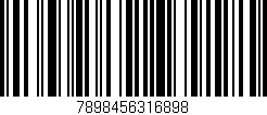 Código de barras (EAN, GTIN, SKU, ISBN): '7898456316898'