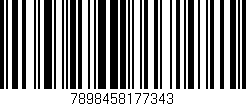 Código de barras (EAN, GTIN, SKU, ISBN): '7898458177343'