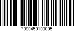 Código de barras (EAN, GTIN, SKU, ISBN): '7898458183085'