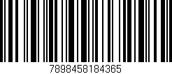 Código de barras (EAN, GTIN, SKU, ISBN): '7898458184365'