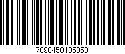 Código de barras (EAN, GTIN, SKU, ISBN): '7898458185058'