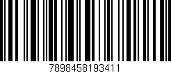 Código de barras (EAN, GTIN, SKU, ISBN): '7898458193411'