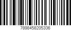 Código de barras (EAN, GTIN, SKU, ISBN): '7898458205336'