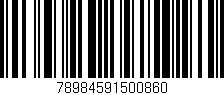 Código de barras (EAN, GTIN, SKU, ISBN): '78984591500860'