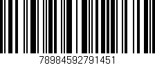 Código de barras (EAN, GTIN, SKU, ISBN): '78984592791451'