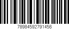 Código de barras (EAN, GTIN, SKU, ISBN): '78984592791456'
