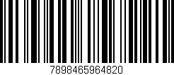 Código de barras (EAN, GTIN, SKU, ISBN): '7898465964820'