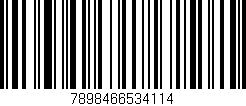 Código de barras (EAN, GTIN, SKU, ISBN): '7898466534114'