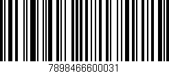 Código de barras (EAN, GTIN, SKU, ISBN): '7898466600031'