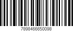 Código de barras (EAN, GTIN, SKU, ISBN): '7898466650098'