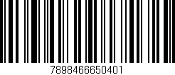 Código de barras (EAN, GTIN, SKU, ISBN): '7898466650401'