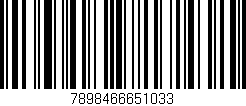 Código de barras (EAN, GTIN, SKU, ISBN): '7898466651033'