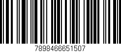 Código de barras (EAN, GTIN, SKU, ISBN): '7898466651507'