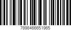 Código de barras (EAN, GTIN, SKU, ISBN): '7898466651965'