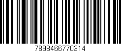 Código de barras (EAN, GTIN, SKU, ISBN): '7898466770314'