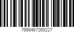 Código de barras (EAN, GTIN, SKU, ISBN): '7898467260227'