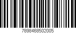 Código de barras (EAN, GTIN, SKU, ISBN): '7898468502005'