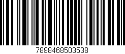 Código de barras (EAN, GTIN, SKU, ISBN): '7898468503538'
