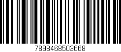 Código de barras (EAN, GTIN, SKU, ISBN): '7898468503668'