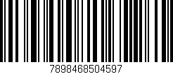 Código de barras (EAN, GTIN, SKU, ISBN): '7898468504597'