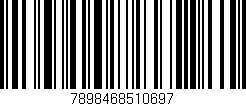 Código de barras (EAN, GTIN, SKU, ISBN): '7898468510697'