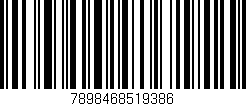Código de barras (EAN, GTIN, SKU, ISBN): '7898468519386'