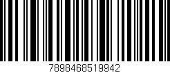 Código de barras (EAN, GTIN, SKU, ISBN): '7898468519942'