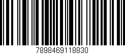 Código de barras (EAN, GTIN, SKU, ISBN): '7898469118830'