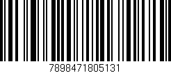 Código de barras (EAN, GTIN, SKU, ISBN): '7898471805131'