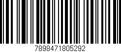 Código de barras (EAN, GTIN, SKU, ISBN): '7898471805292'