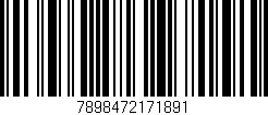 Código de barras (EAN, GTIN, SKU, ISBN): '7898472171891'
