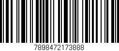 Código de barras (EAN, GTIN, SKU, ISBN): '7898472173888'