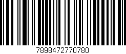 Código de barras (EAN, GTIN, SKU, ISBN): '7898472770780'