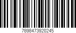Código de barras (EAN, GTIN, SKU, ISBN): '7898473920245'