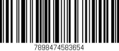 Código de barras (EAN, GTIN, SKU, ISBN): '7898474583654'