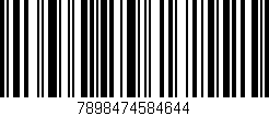 Código de barras (EAN, GTIN, SKU, ISBN): '7898474584644'
