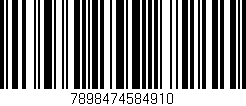 Código de barras (EAN, GTIN, SKU, ISBN): '7898474584910'