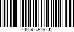 Código de barras (EAN, GTIN, SKU, ISBN): '7898474585702'
