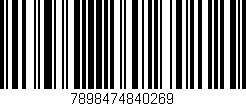 Código de barras (EAN, GTIN, SKU, ISBN): '7898474840269'