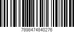 Código de barras (EAN, GTIN, SKU, ISBN): '7898474840276'